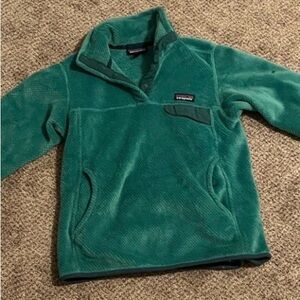 Patagonia Re-Tool Snap-T Bluish Green Pullover Women’s Small